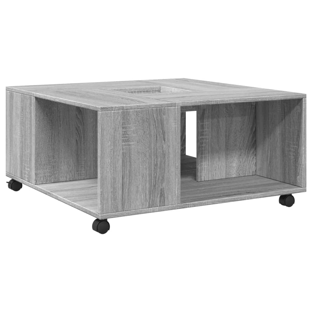 Couchtisch Grau Sonoma 80x80x40 cm Holzwerkstoff