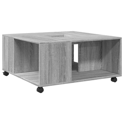 Couchtisch Grau Sonoma 80x80x40 cm Holzwerkstoff