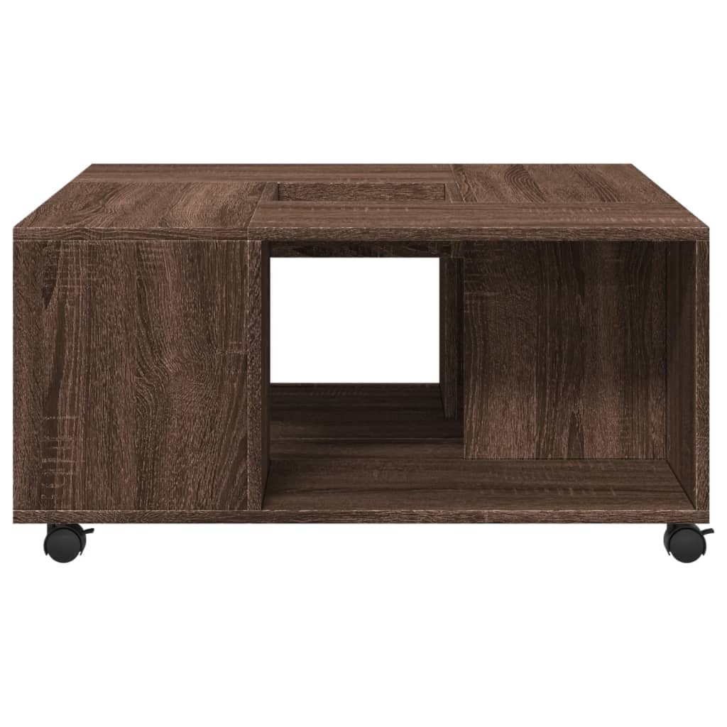 Couchtisch Braun Eichen-Optik 80x80x40 cm Holzwerkstoff