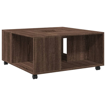 Couchtisch Braun Eichen-Optik 80x80x40 cm Holzwerkstoff