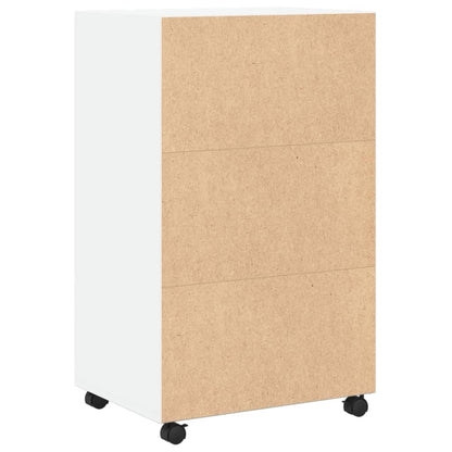 Rollschrank Weiß 55x40x91 cm Holzwerkstoff