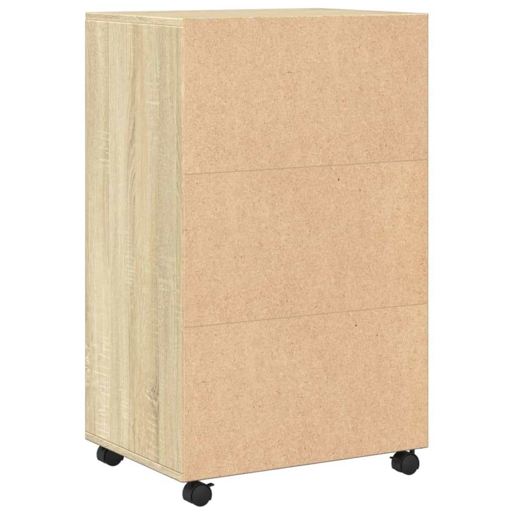 Rollschrank Sonoma-Eiche 55x40x91 cm Holzwerkstoff