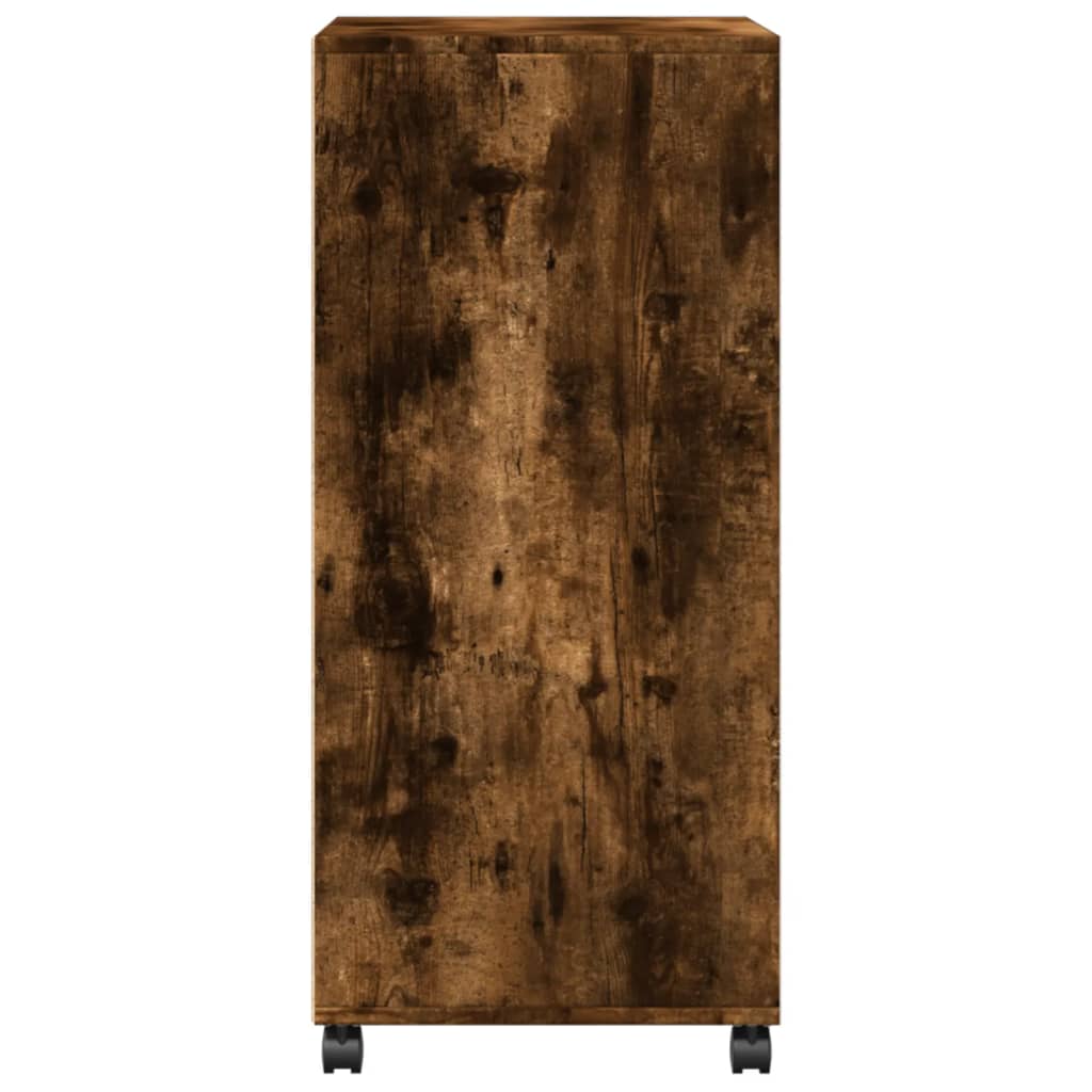 Rollschrank Räuchereiche 55x40x91 cm Holzwerkstoff