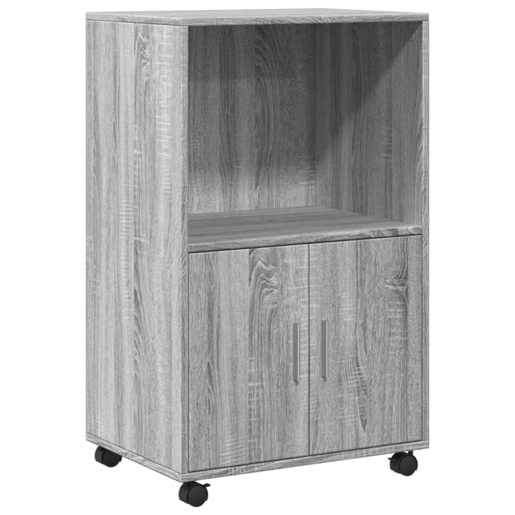 Rollschrank Grau Sonoma 55x40x91 cm Holzwerkstoff