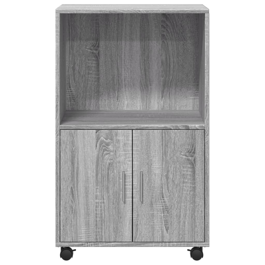 Rollschrank Grau Sonoma 55x40x91 cm Holzwerkstoff