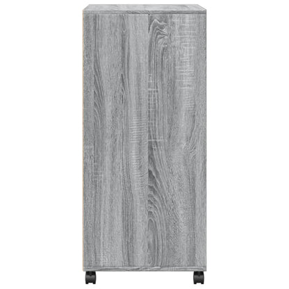 Rollschrank Grau Sonoma 55x40x91 cm Holzwerkstoff