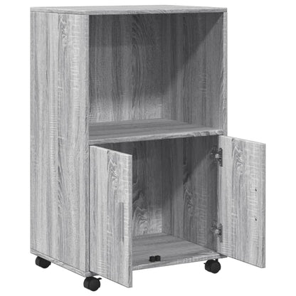 Rollschrank Grau Sonoma 55x40x91 cm Holzwerkstoff