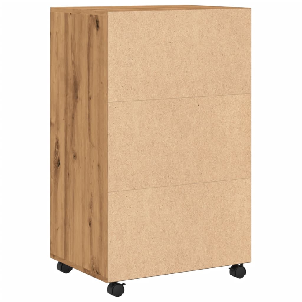 Rollschrank Artisan-Eiche 55x40x91 cm Holzwerkstoff