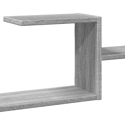 Wandregal Grau Sonoma 104x15x49 cm Holzwerkstoff