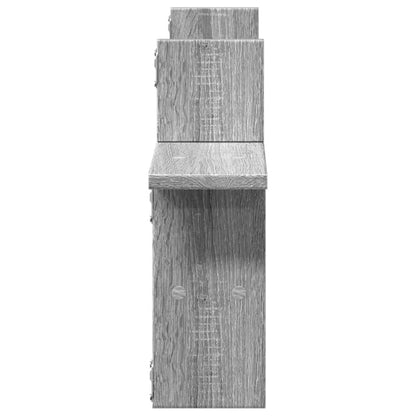 Wandregale 2 Stk. Grau Sonoma 38x12x38 cm Holzwerkstoff