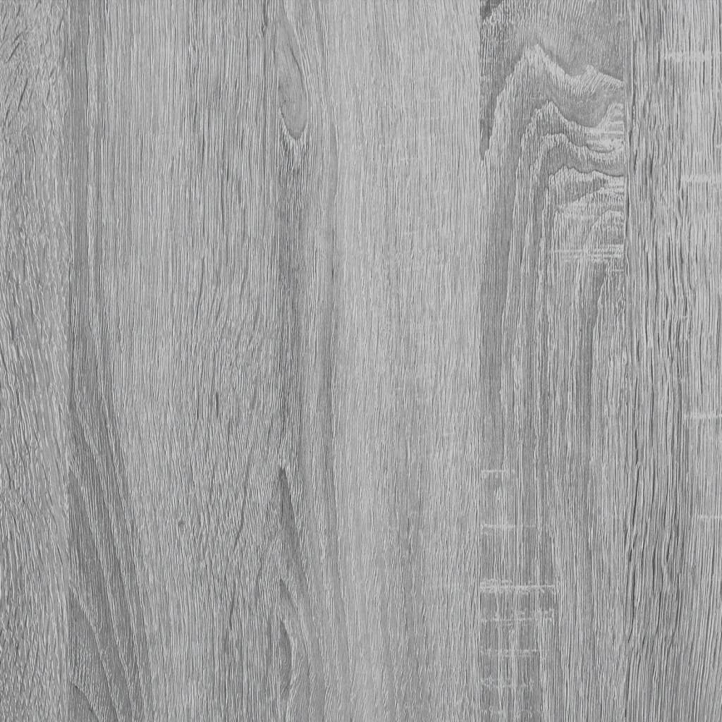 Wandregale 2 Stk. Grau Sonoma 50x12x50 cm Holzwerkstoff