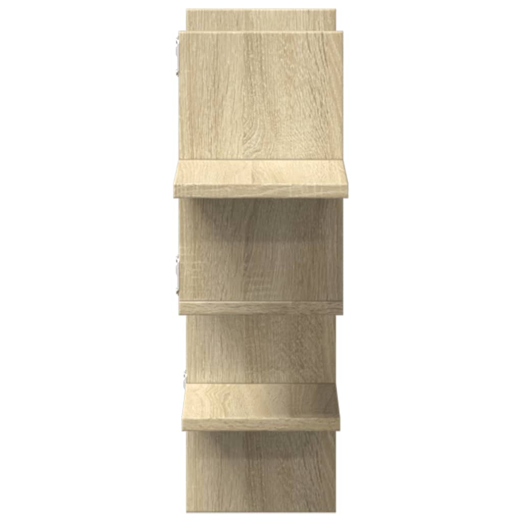 Wandregal Sonoma-Eiche 124,5x18x60,5 cm Holzwerkstoff