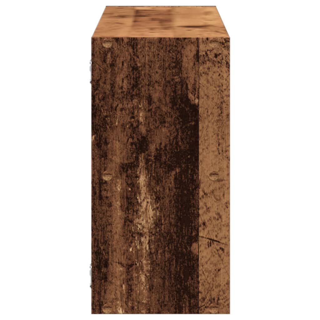 Wandregal Altholz-Optik 100x25x50 cm Holzwerkstoff