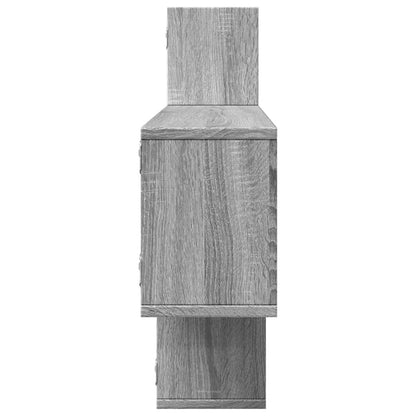 Wandregal Grau Sonoma 167,5x18x68 cm Holzwerkstoff