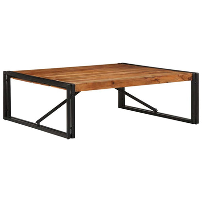 Couchtisch 100x100x35 cm Raues Massivholz Akazie