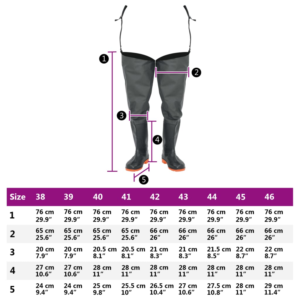 Watstiefel Dunkelgrün Gr. 38