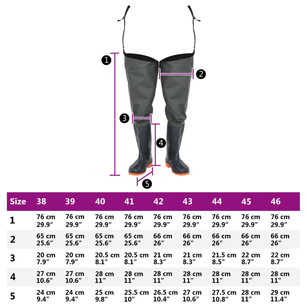 Watstiefel Dunkelgrün Gr. 39