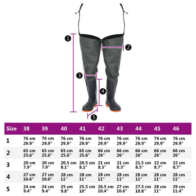 Watstiefel Dunkelgrün Gr. 42