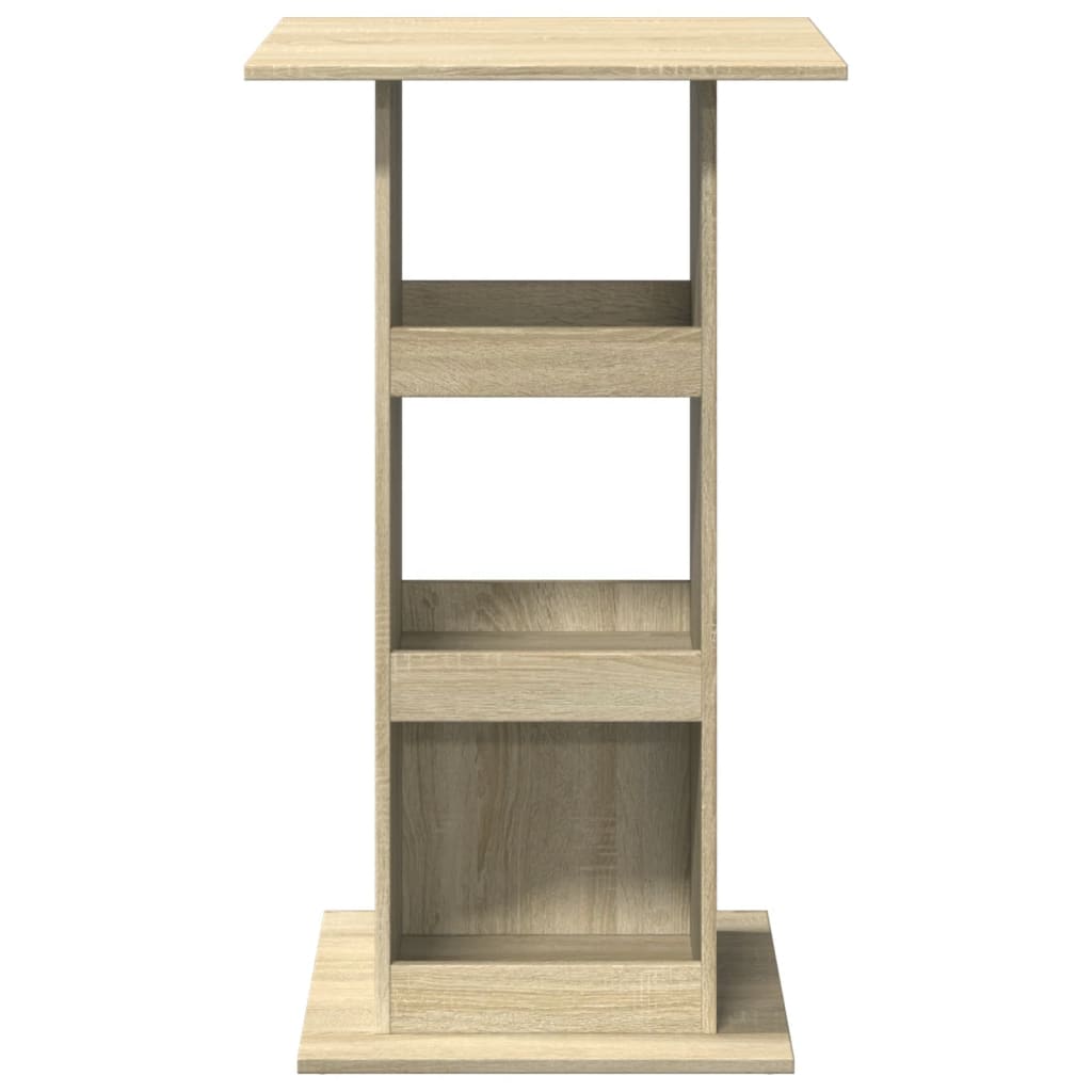 Bartisch mit Ablagen Sonoma-Eiche 60x60x102 cm Holzwerkstoff