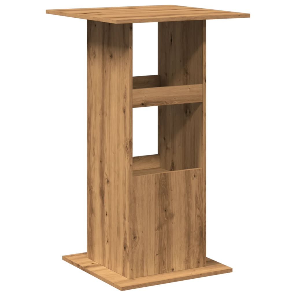 Bartisch mit Ablagen Artisan-Eiche 60x60x102 cm Holzwerkstoff