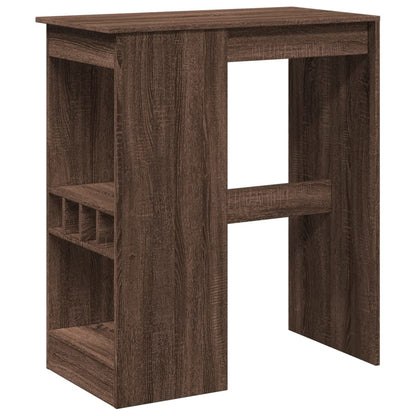 Bartisch mit Regal Braun Eiche 90x47,5x103,5 cm Holzwerkstoff