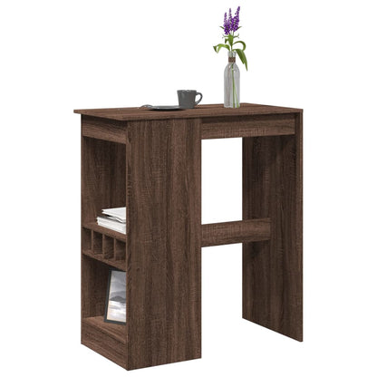 Bartisch mit Regal Braun Eiche 90x47,5x103,5 cm Holzwerkstoff