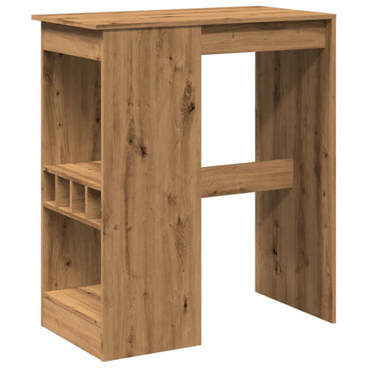 Bartisch mit Regal Artisan-Eiche 90x47,5x103,5 cm Holzwerkstoff