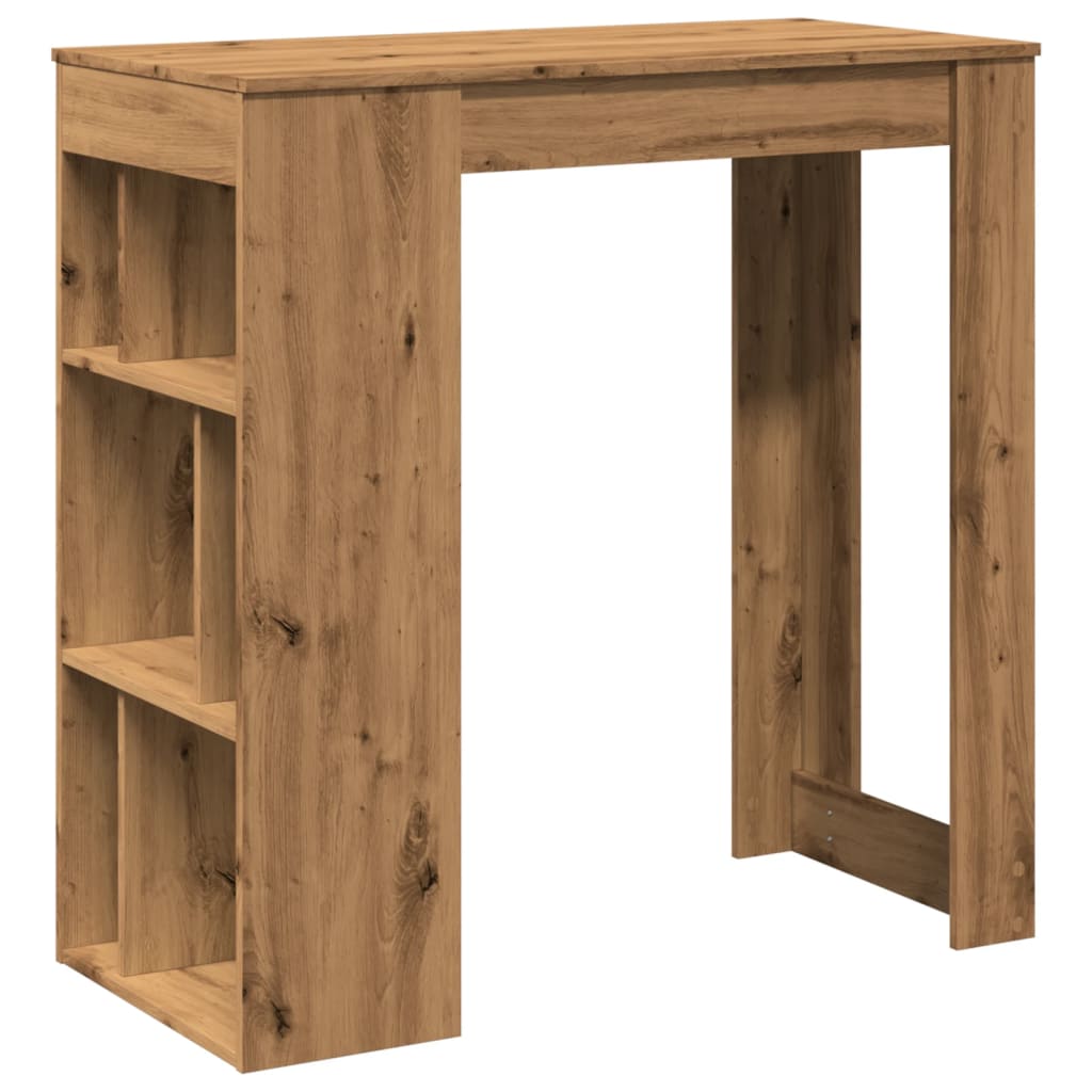 Bartisch mit Regal Artisan-Eiche 102x50x103,5 cm Holzwerkstoff