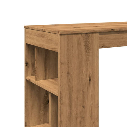 Bartisch mit Regal Artisan-Eiche 102x50x103,5 cm Holzwerkstoff