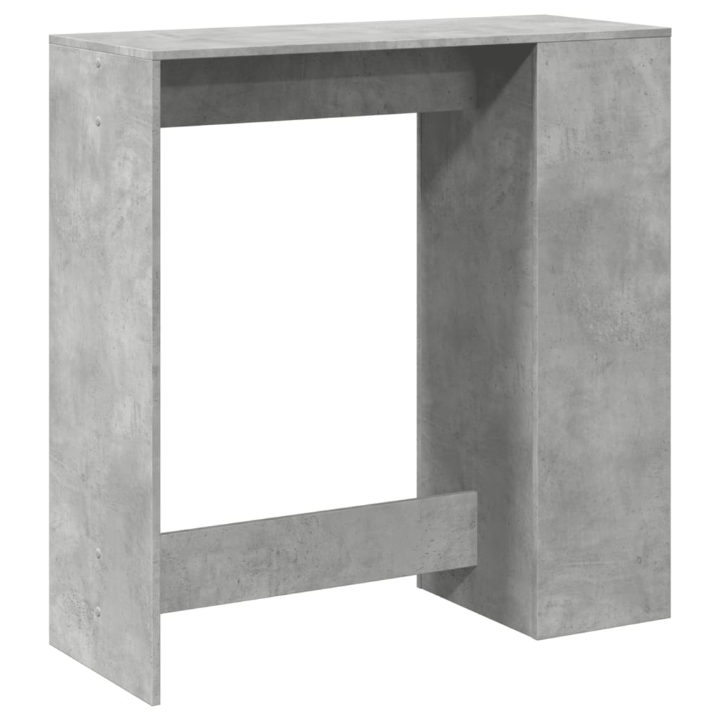 Bartisch mit Regal Betongrau 101x40x103,5 cm Holzwerkstoff