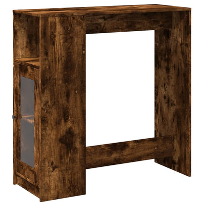 Bartisch mit Regal Räuchereiche 101x40x103,5 cm Holzwerkstoff