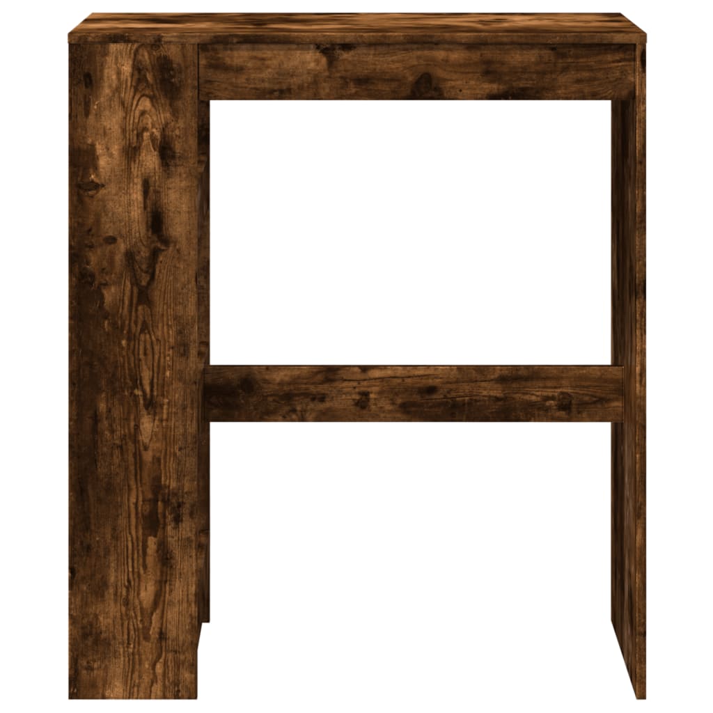 Bartisch mit Regal Räuchereiche 90x40x103,5 cm Holzwerkstoff