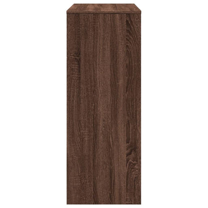 Bartisch mit Regal Braun Eiche 90x40x103,5 cm Holzwerkstoff