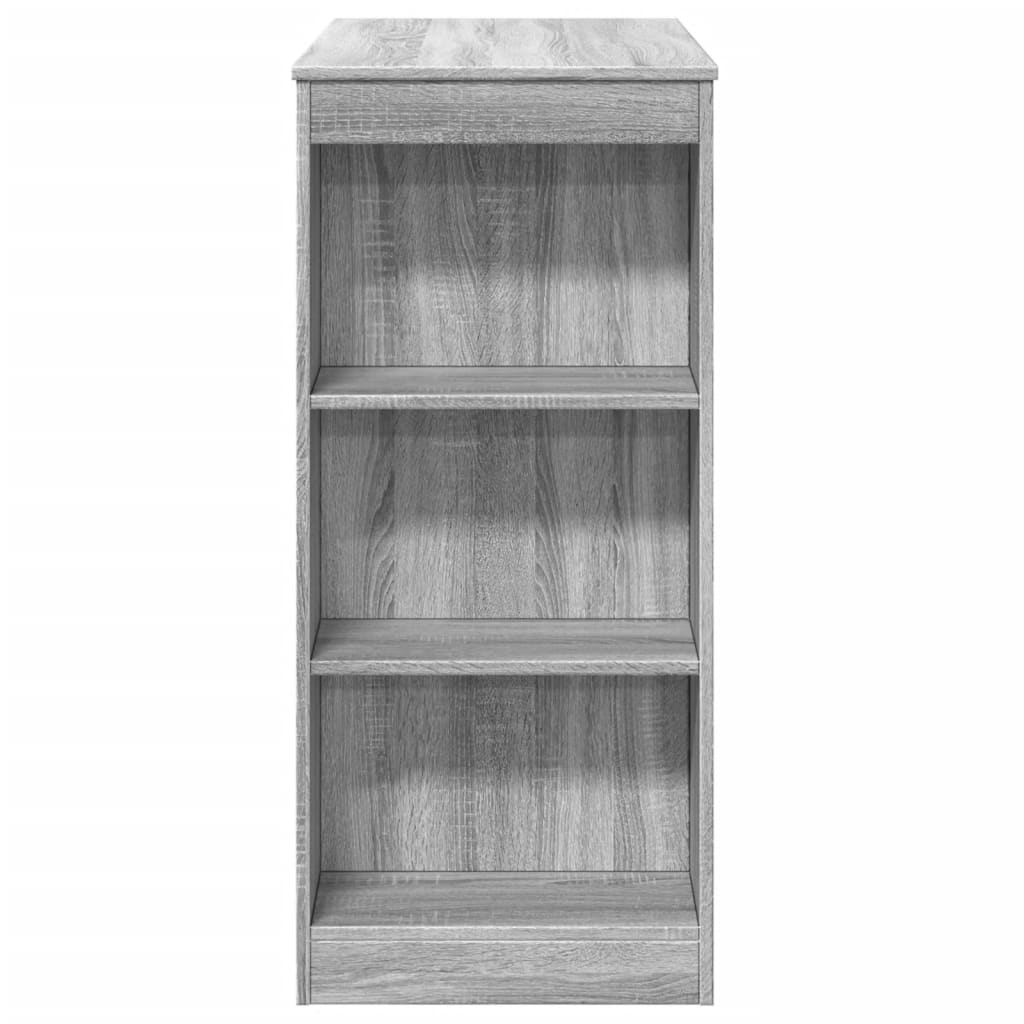 Bartisch mit Regal Grau Sonoma 95x47x103,5 cm Holzwerkstoff