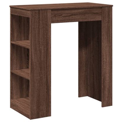 Bartisch mit Regal Braun Eiche 95x47x103,5 cm Holzwerkstoff