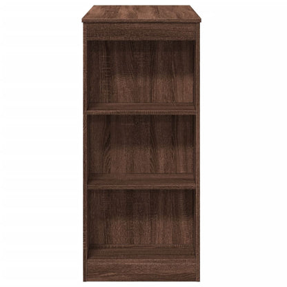 Bartisch mit Regal Braun Eiche 95x47x103,5 cm Holzwerkstoff