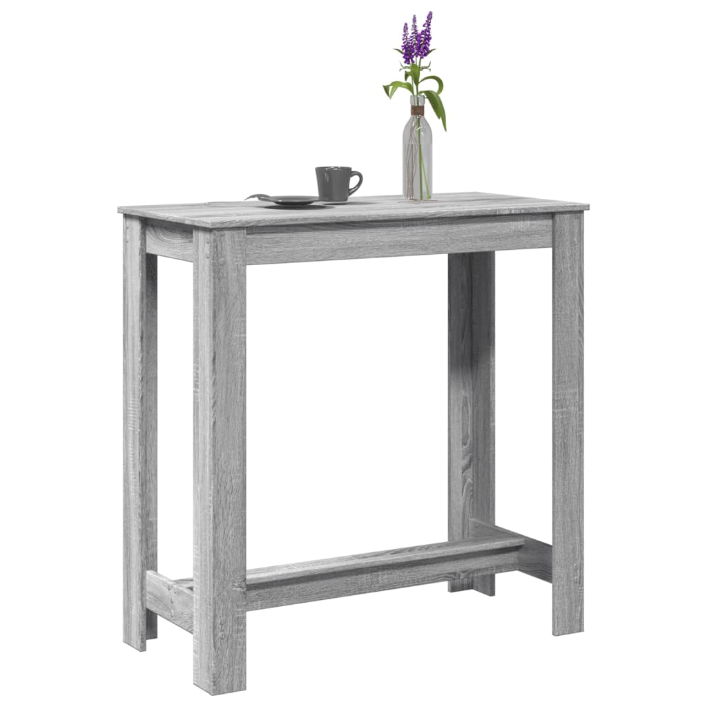 Bartisch Grau Sonoma 102x50x103,5 cm Holzwerkstoff