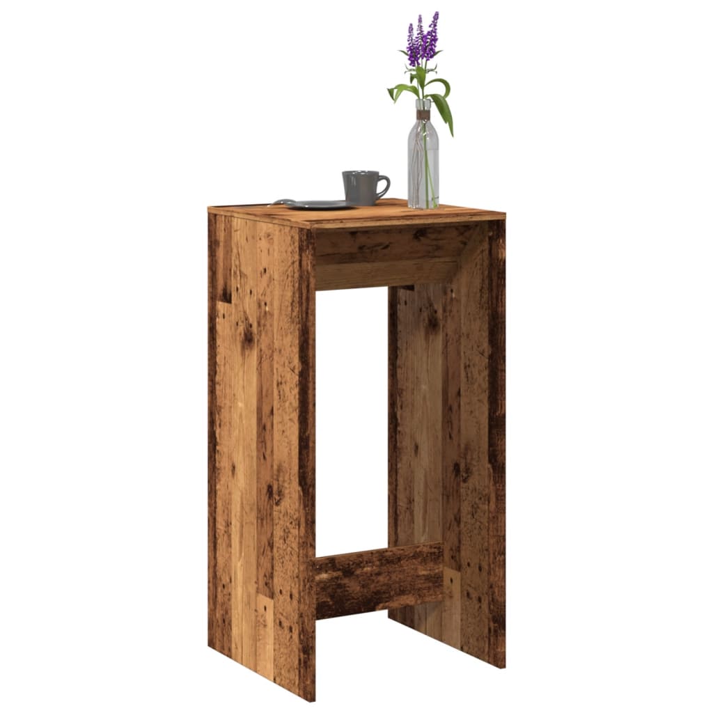 Bartisch Altholz-Optik 51x50x103,5 cm Holzwerkstoff