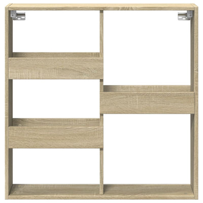 Wandschrank Sonoma-Eiche 80x15x80 cm Holzwerkstoff