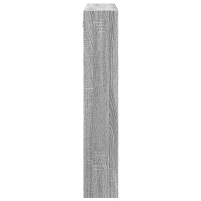 Wandschrank Grau Sonoma 80x15x80 cm Holzwerkstoff