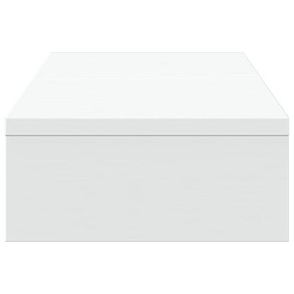 Monitorständer Verstellbar Weiß 60x24x10,5 cm Holzwerkstoff