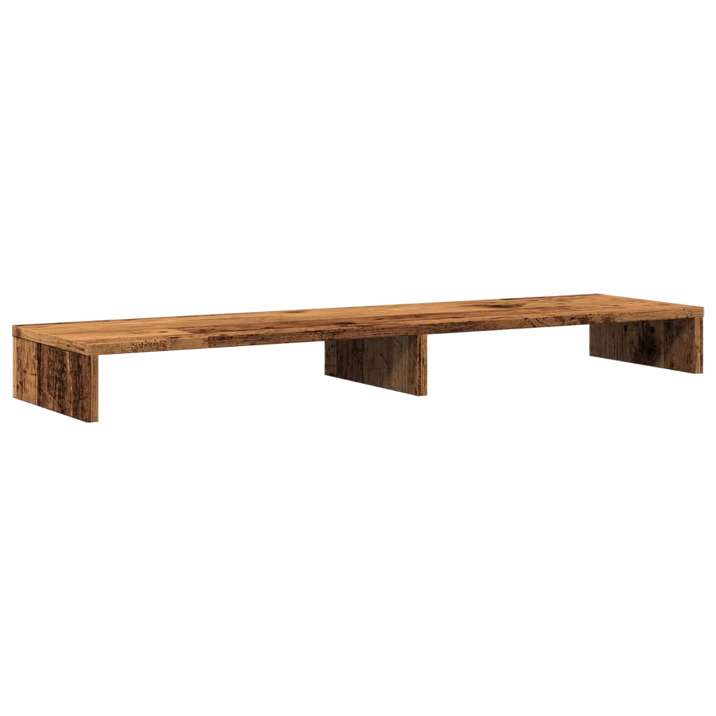 Monitorständer Altholz-Optik 100x27x10 cm Holzwerkstoff