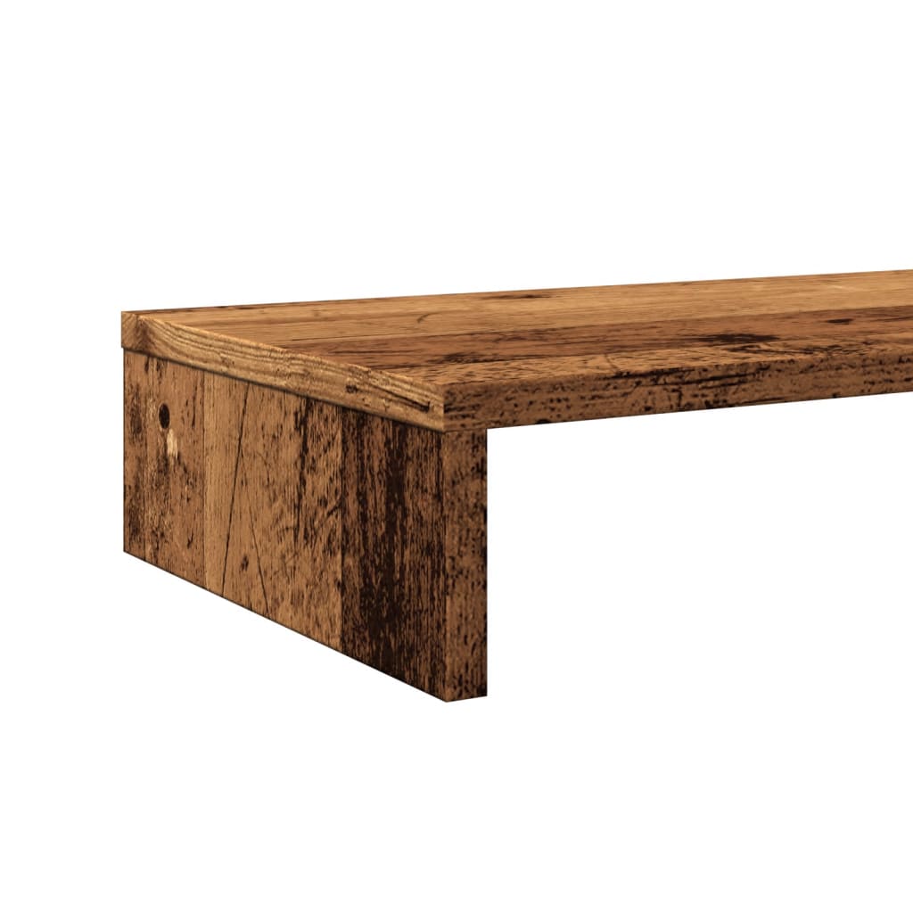 Monitorständer Altholz-Optik 100x27x10 cm Holzwerkstoff
