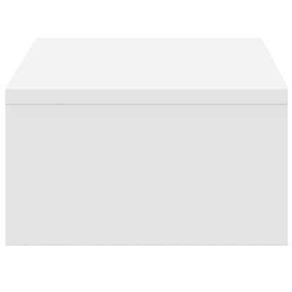 Monitorständer mit Schubladen Weiß 50x27x15 cm Holzwerkstoff