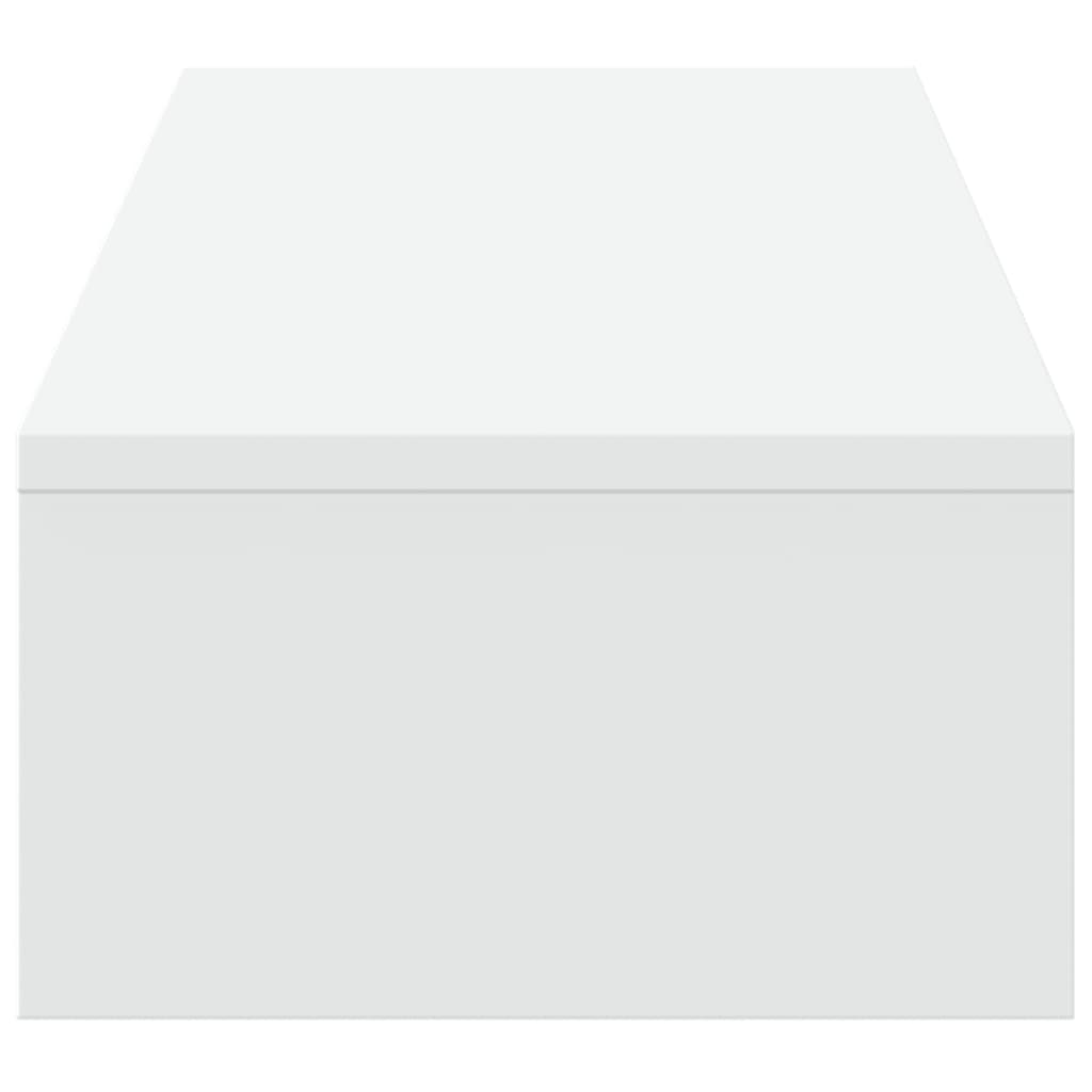 Monitorständer mit Schubladen Weiß 100 x 27 x 15 cm Holzwerkstoff