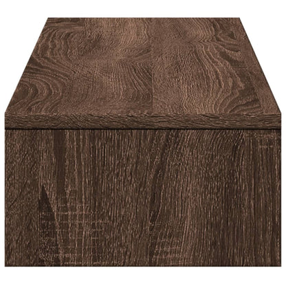 Monitorständer mit Schubladen Eichen-Optik 100x27x15 cm