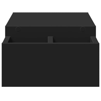 Monitorständer mit Stauraum Schwarz 70x27x15 cm Holzwerkstoff