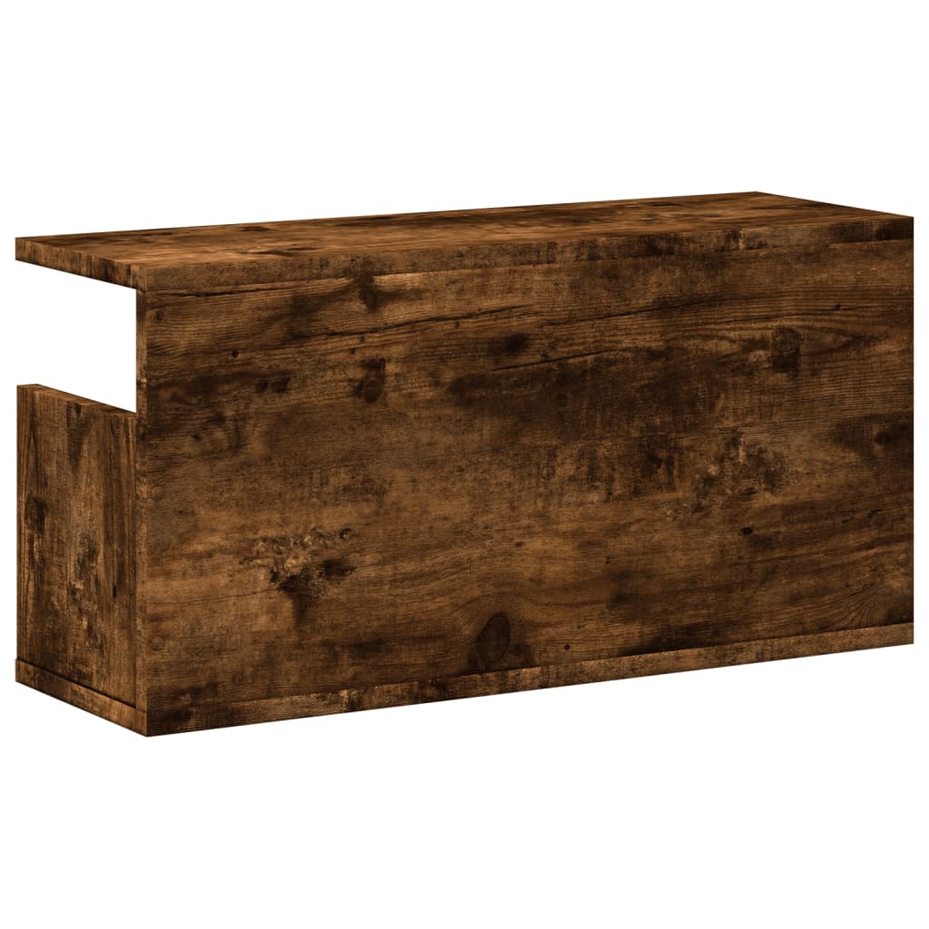 Wandschrank 60x20x30 cm Räuchereiche Holzwerkstoff