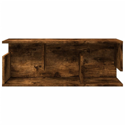 Wandschrank 80x20x30 cm Räuchereiche Holzwerkstoff