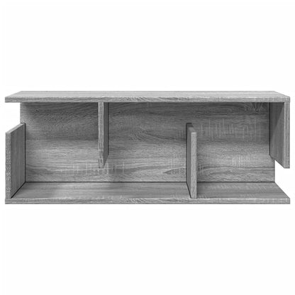 Wandschrank 80x20x30 cm Grau Sonoma Holzwerkstoff